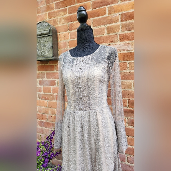 Stunning Long Sleeve Grey Soiéblu Dress - Picture 3 of 7